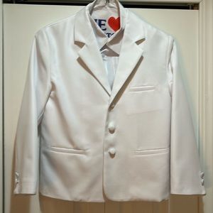 White suit Jacket, vest and shirt